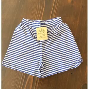Luigi Kids Girl's Blue and white stripe shorts NWT size 4T